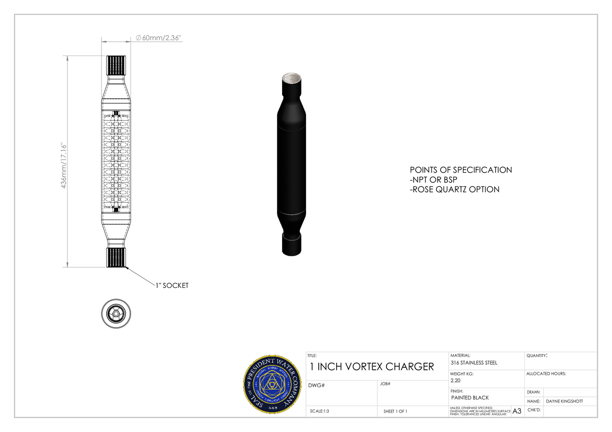 Structured Vortex Water Unit by President Water 1